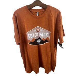 Ouray T-Shirt Size Large Pigment Dyed Short Sleeve Estes Park Crewneck Adobe NEW